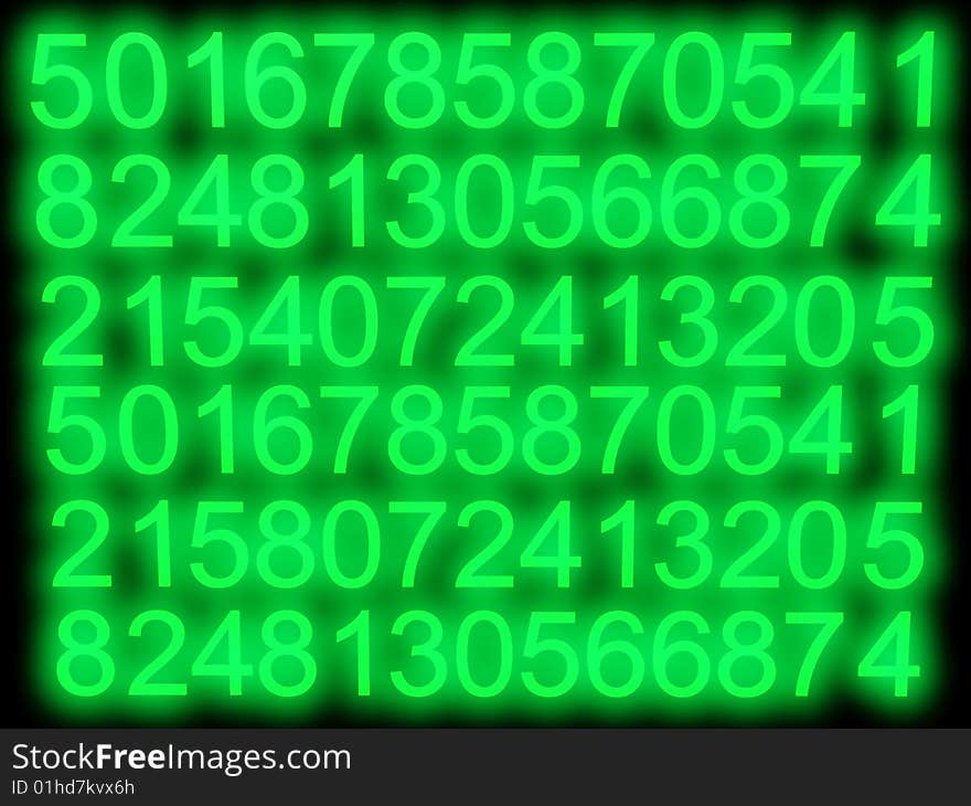 Matrix background with binary combinations