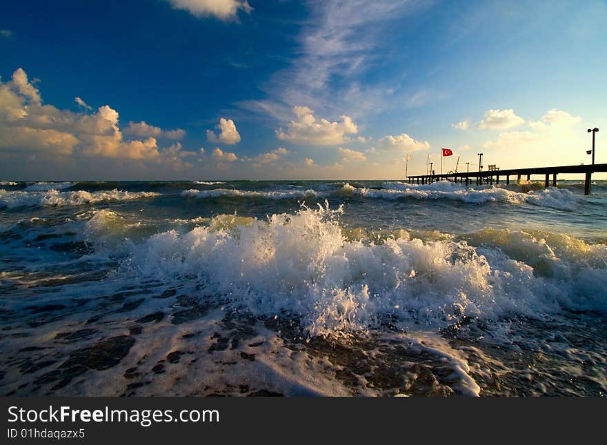 White sea in Turkey (europe)