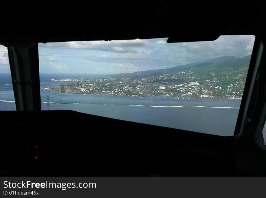 Landing in Tahiti