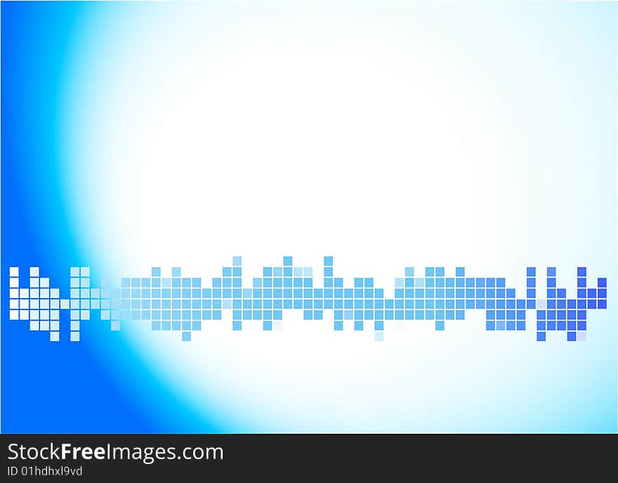 Wave color blue abstract background