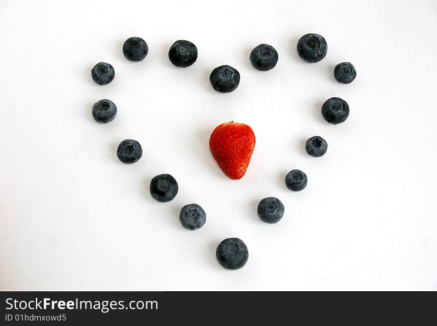 Heart of berries