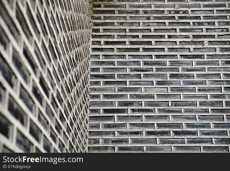 Ancient Gray Brick Wall pattern