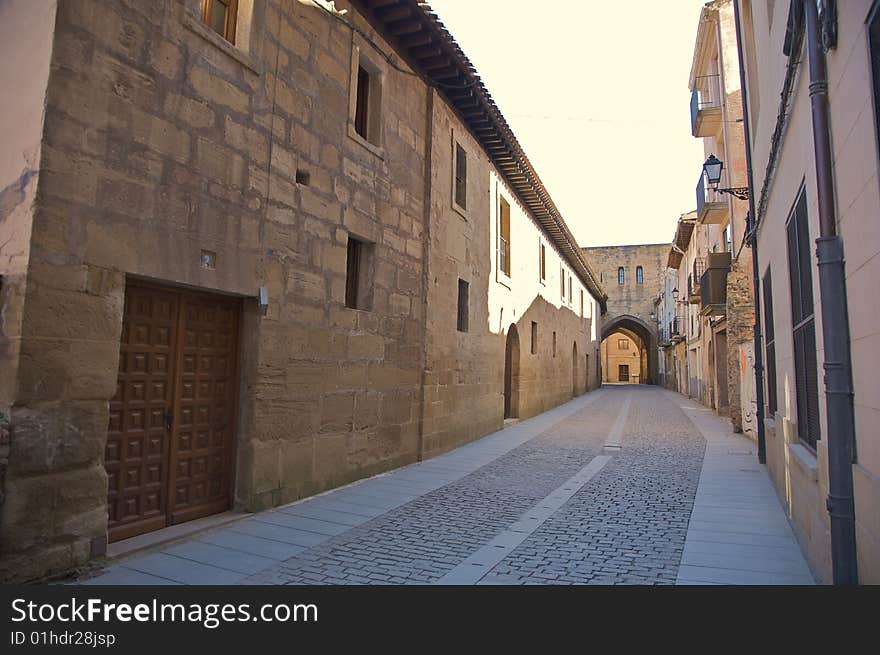 Street in santo domingo de la calzada la rioja spain. Street in santo domingo de la calzada la rioja spain