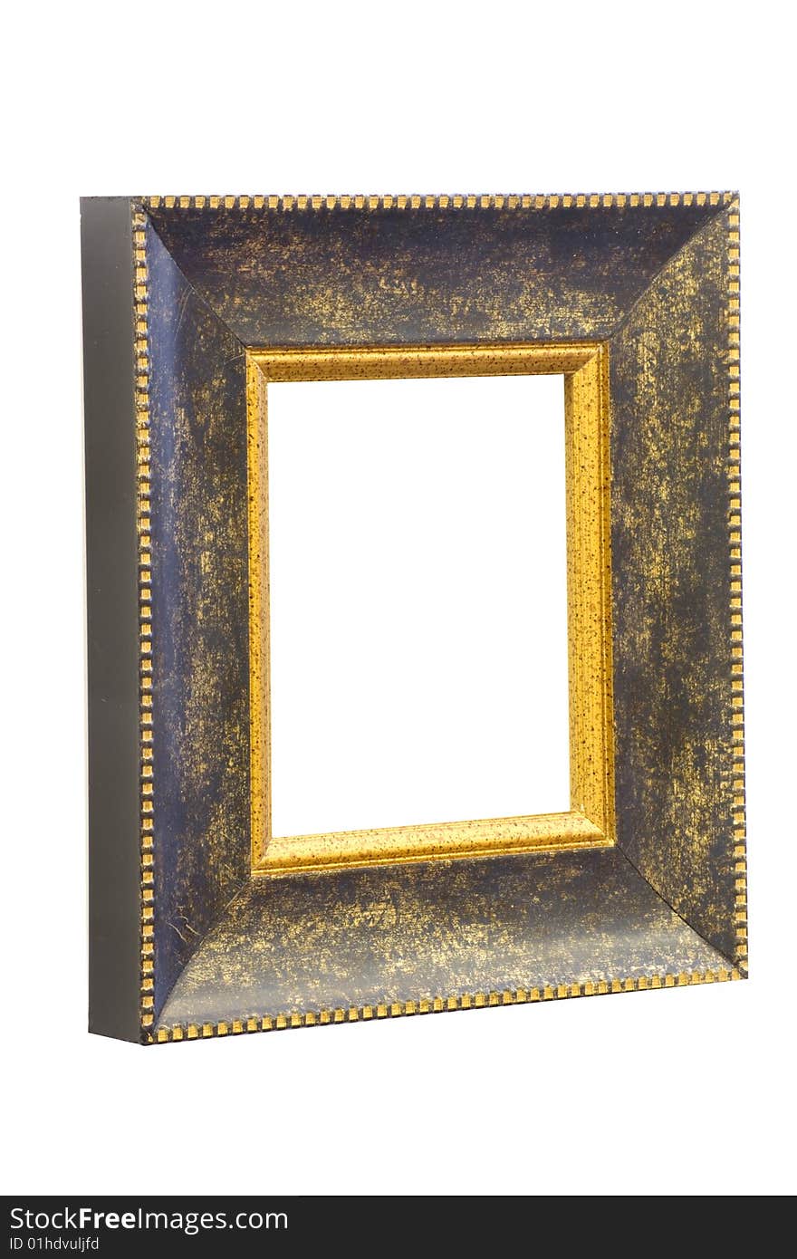 The frame for a photo or painting on a white background