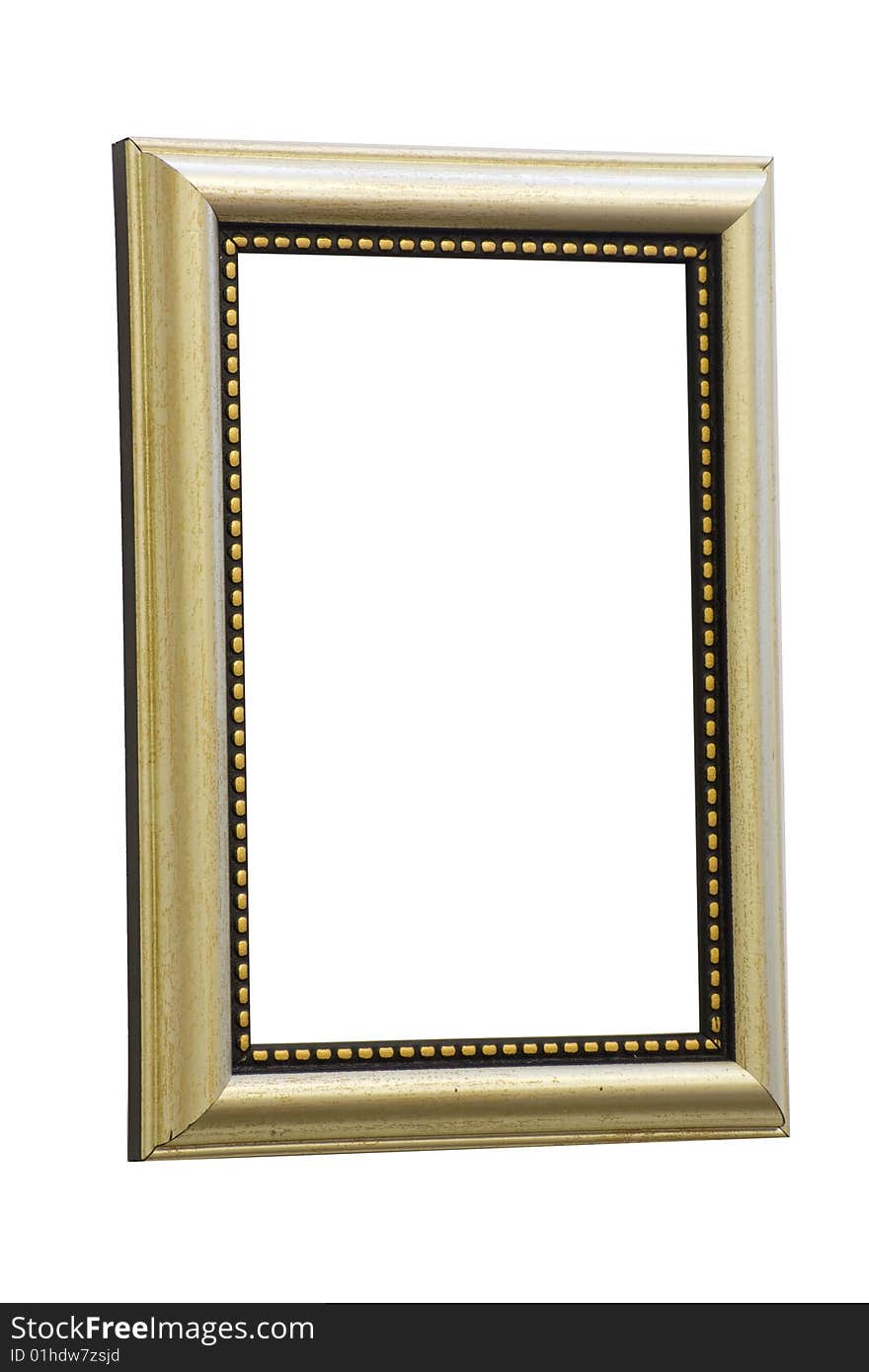 The frame for a photo or painting on a white background