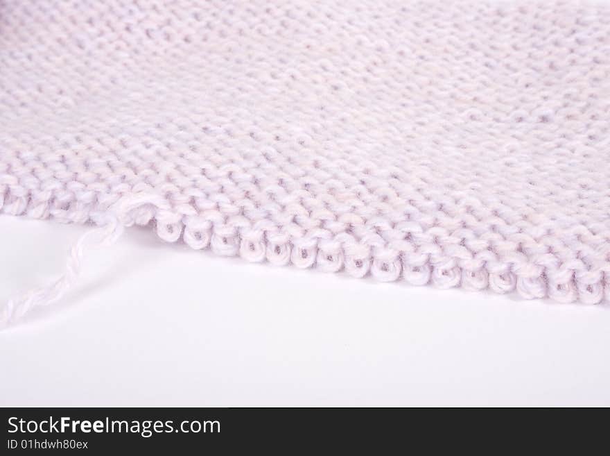 pink knit with white background
