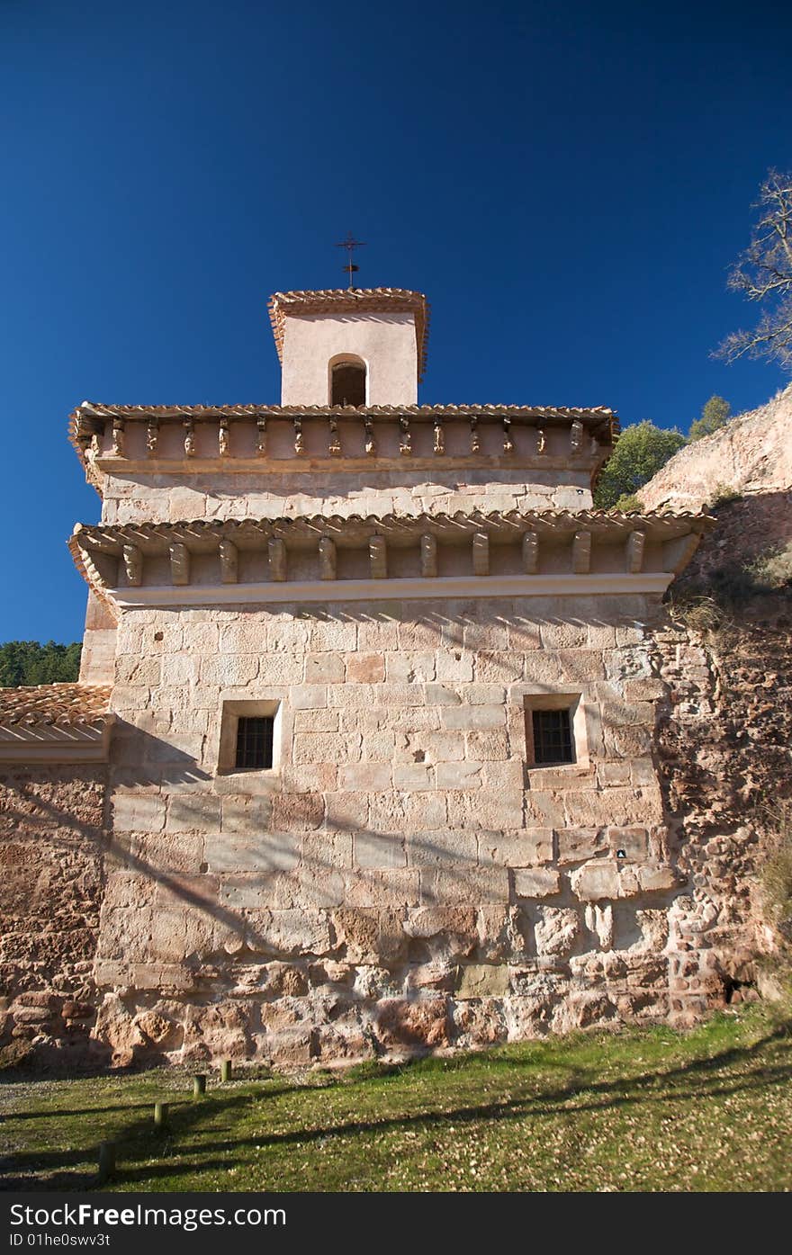 Public monastery of suso at san millan de la cogolla la rioja in spain. Public monastery of suso at san millan de la cogolla la rioja in spain