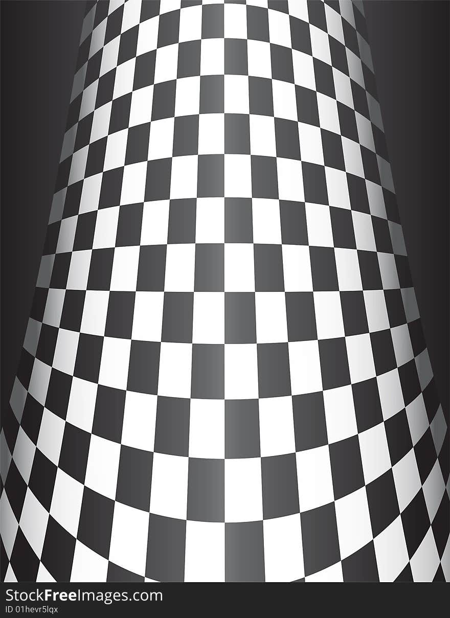 This is a Rounded Checker Board Background - vector illustration. This is a Rounded Checker Board Background - vector illustration