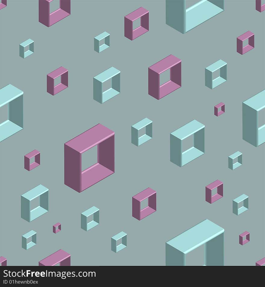 This is an abstract background of seamless square objects - vector illustration. This is an abstract background of seamless square objects - vector illustration