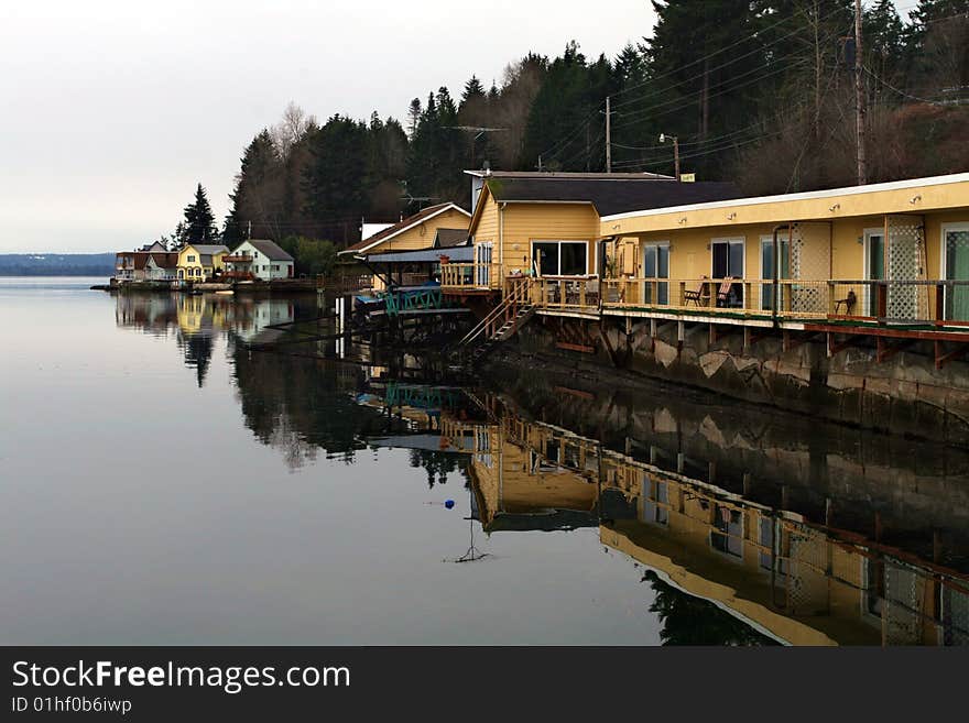 Beach Houses and Reflections