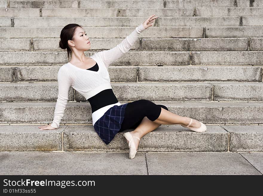 Female Dancer In The Outdoor