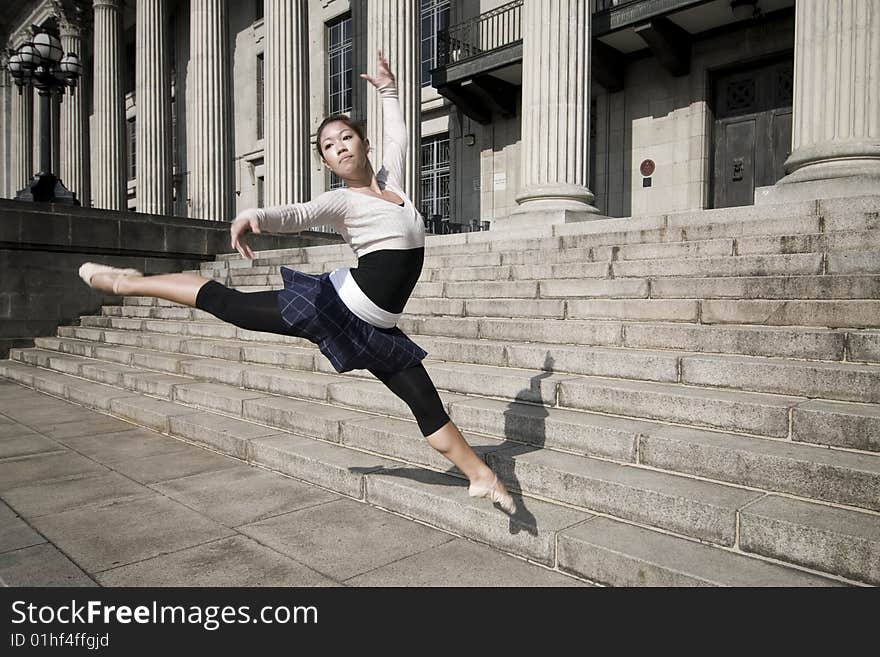 Female dancer in the outdoor