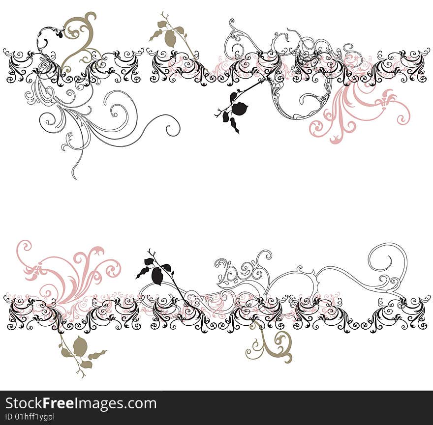 Illustration of a decorative background