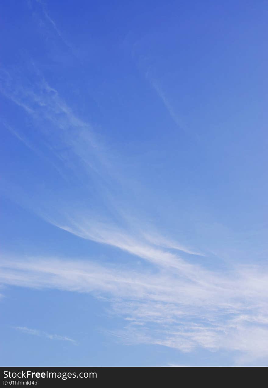 Beautiful blue sky and white clouds