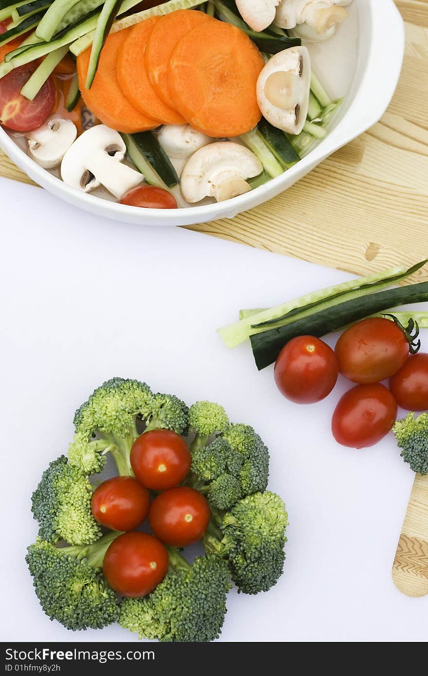 Broccoli and Cherry Tomatoes