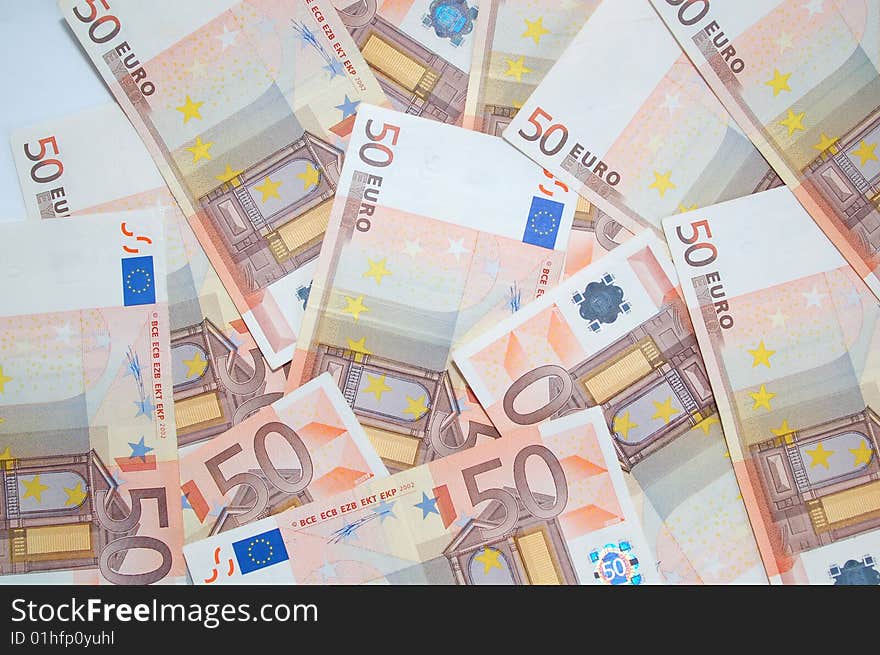 A lot of money (euro bank-notes)