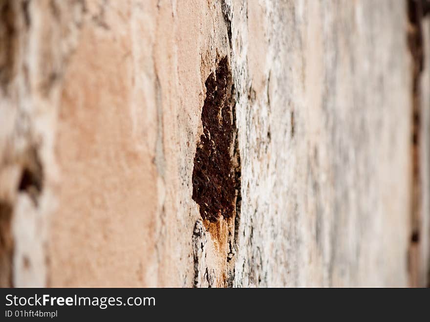 Detail ancient church wall exterior in malaysia. Detail ancient church wall exterior in malaysia