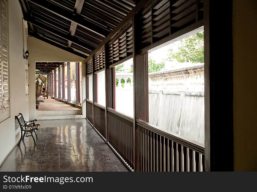 Ancient chinese house interior