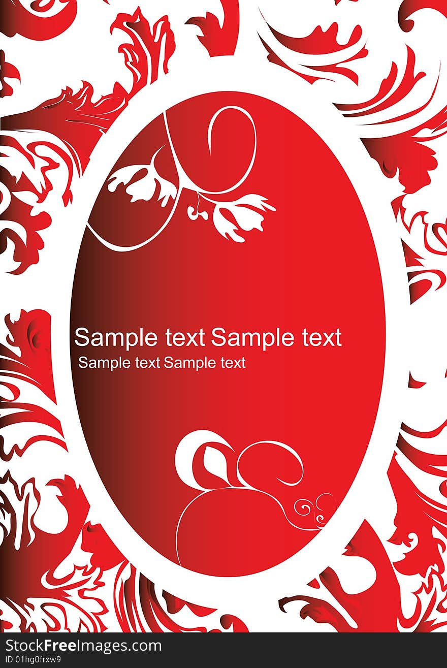 Red Abstract Decorative Design