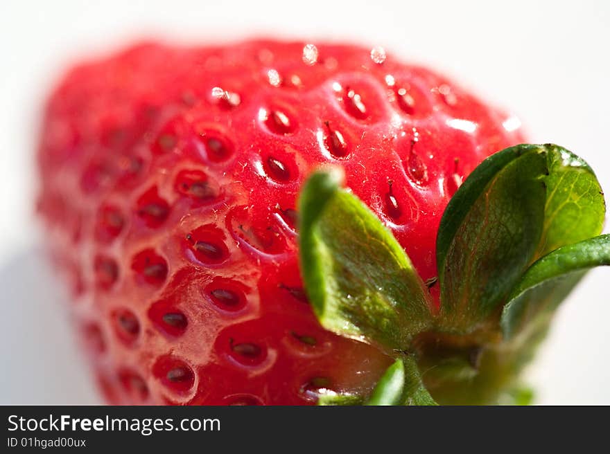 Delicious bright red summer strawberry. Delicious bright red summer strawberry