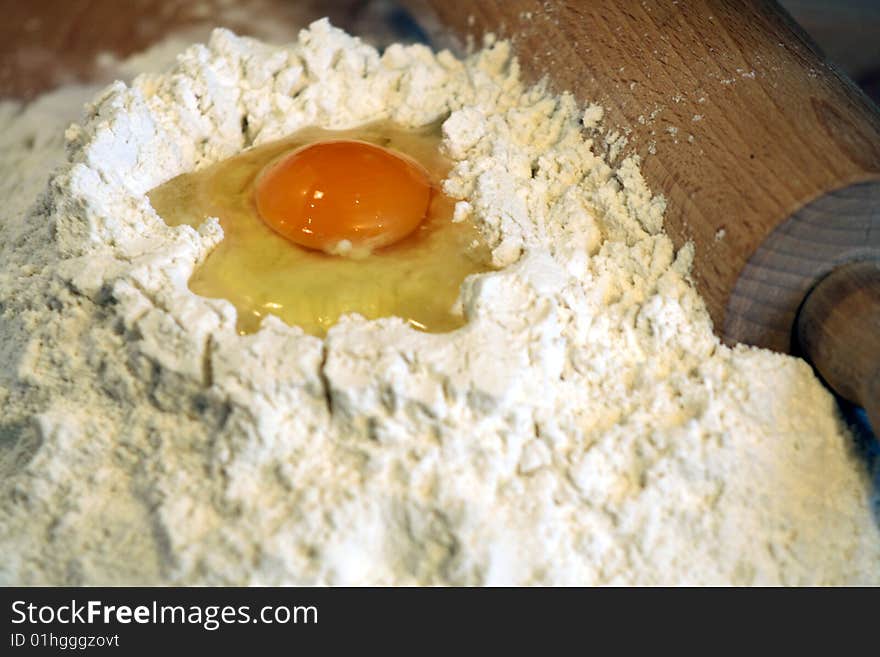 Egg and flour