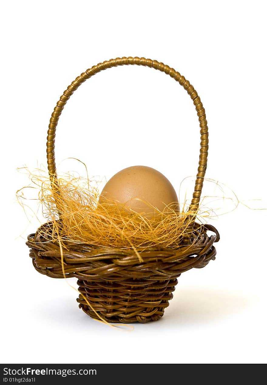 Basket with egg