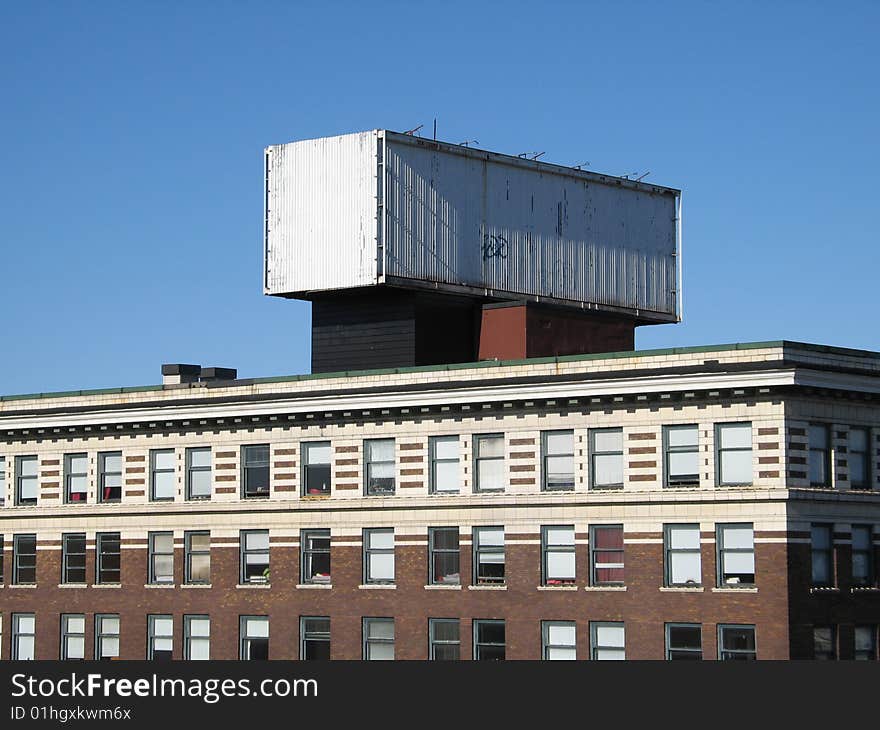 Empty billboard