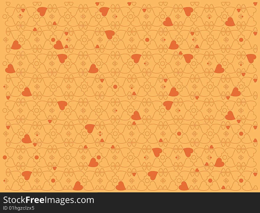 Vector illustration of heart motifs for valentine day cards or anything else. Vector illustration of heart motifs for valentine day cards or anything else