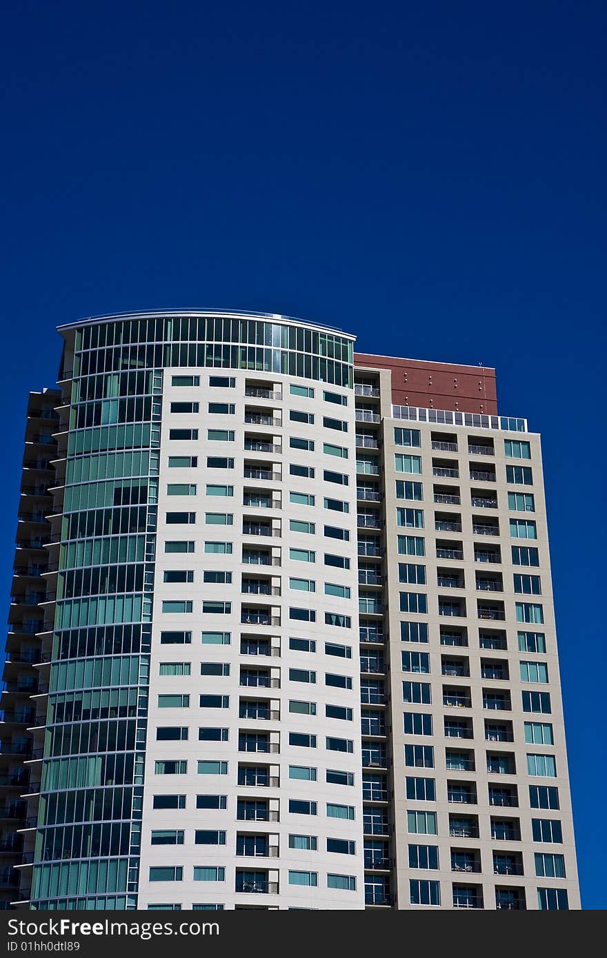 New Condo Balconies on Blue