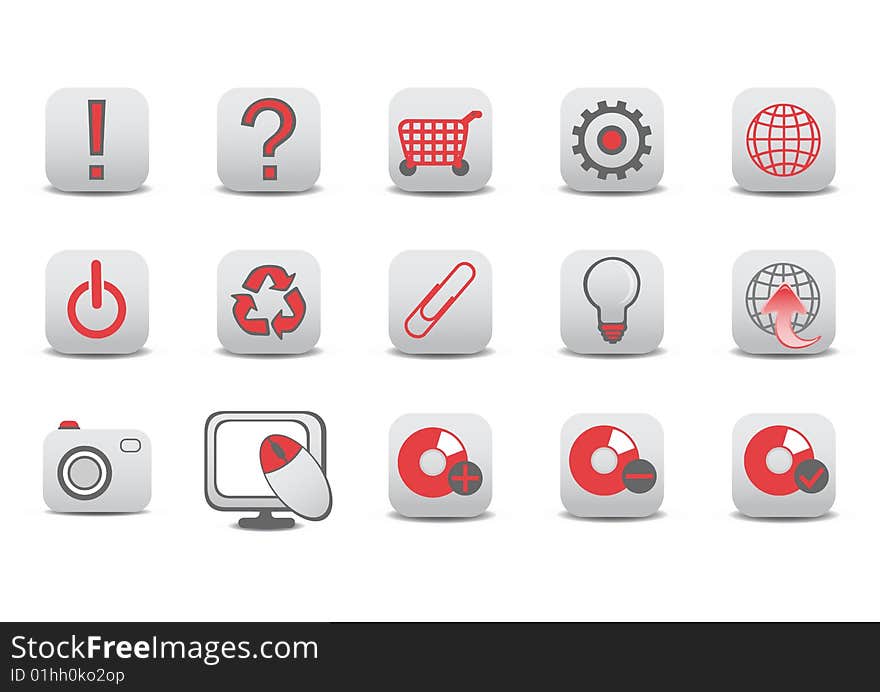 Website and Internet icons