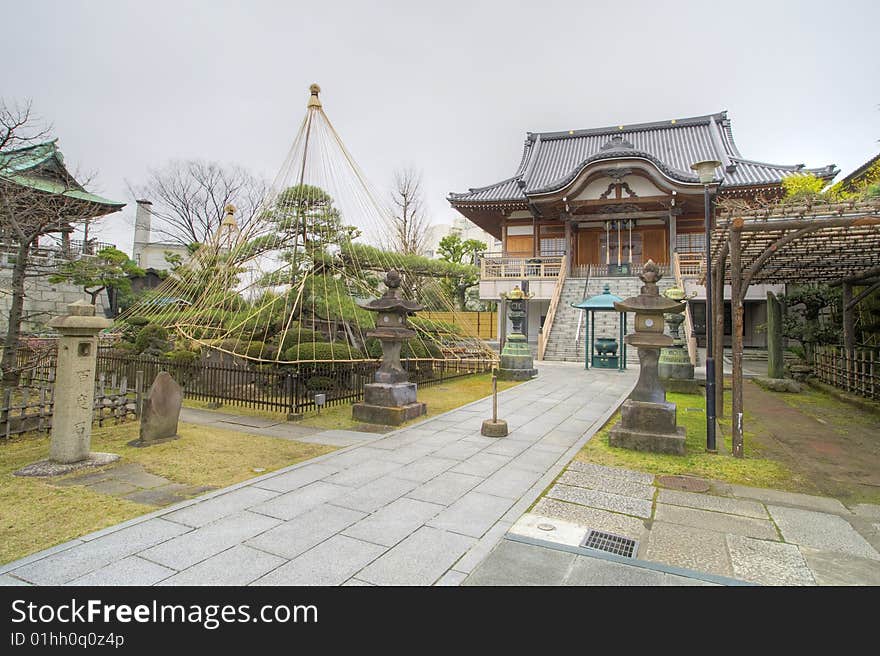 Traditional temple in Tokyo, Japan