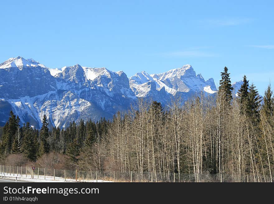 Banff national park, winter, canada. Banff national park, winter, canada