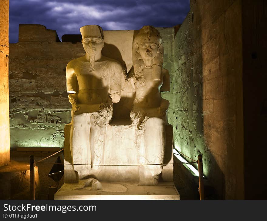 Luxor temple, Thebes. Egypt series. Luxor temple, Thebes. Egypt series