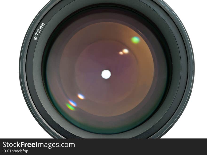 Lens closeup