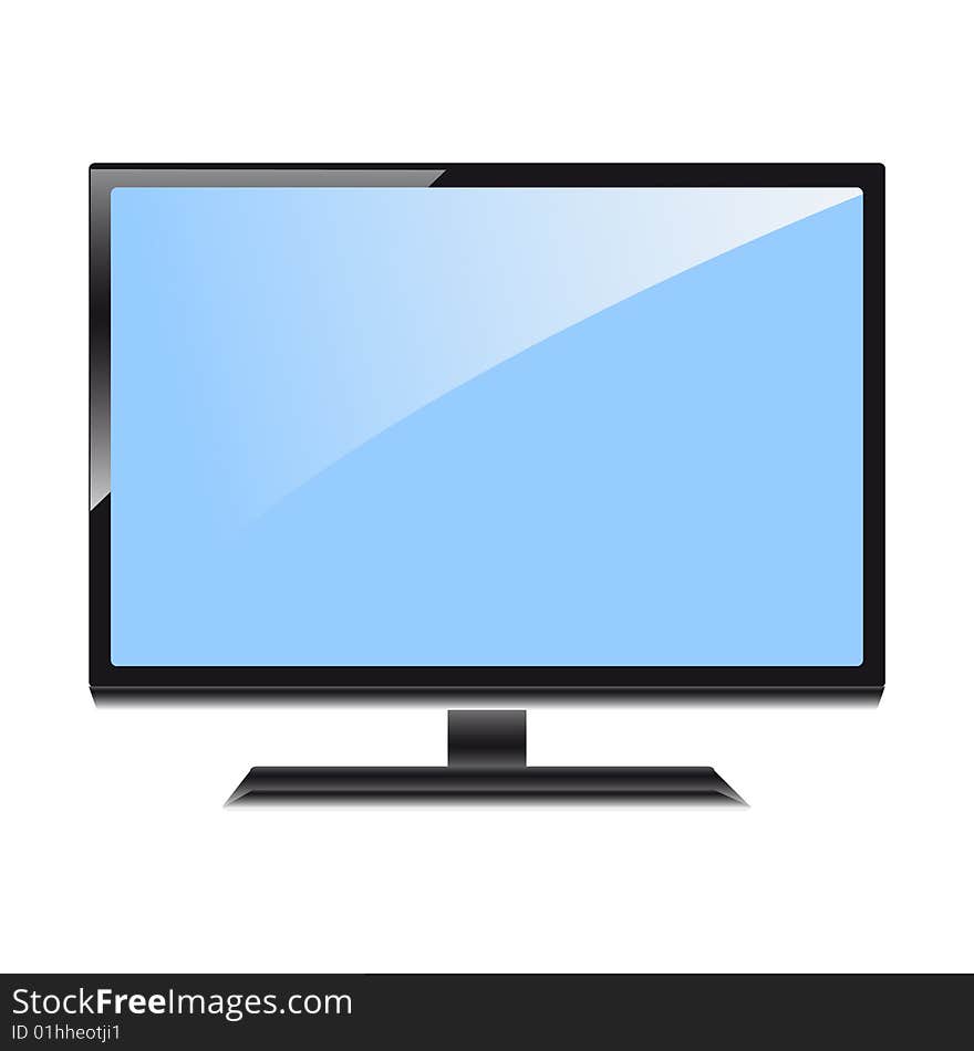 The image of the modern ardent TV in a format