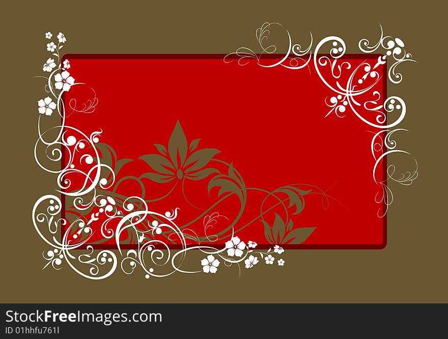 Floral Abstract Banner.