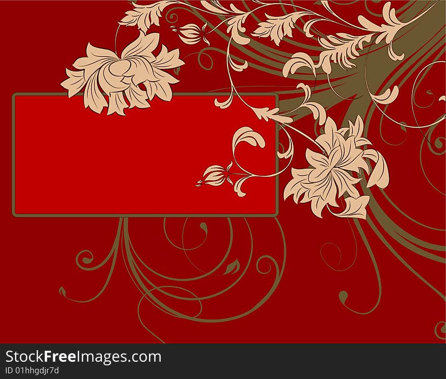 Floral Abstract Banner.