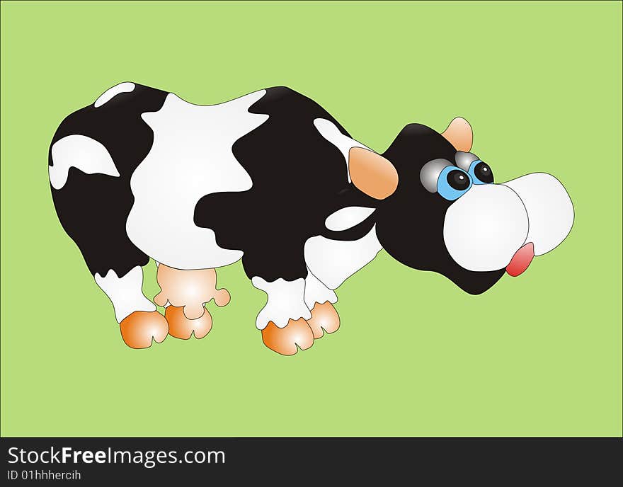 Funny Cow In Vector