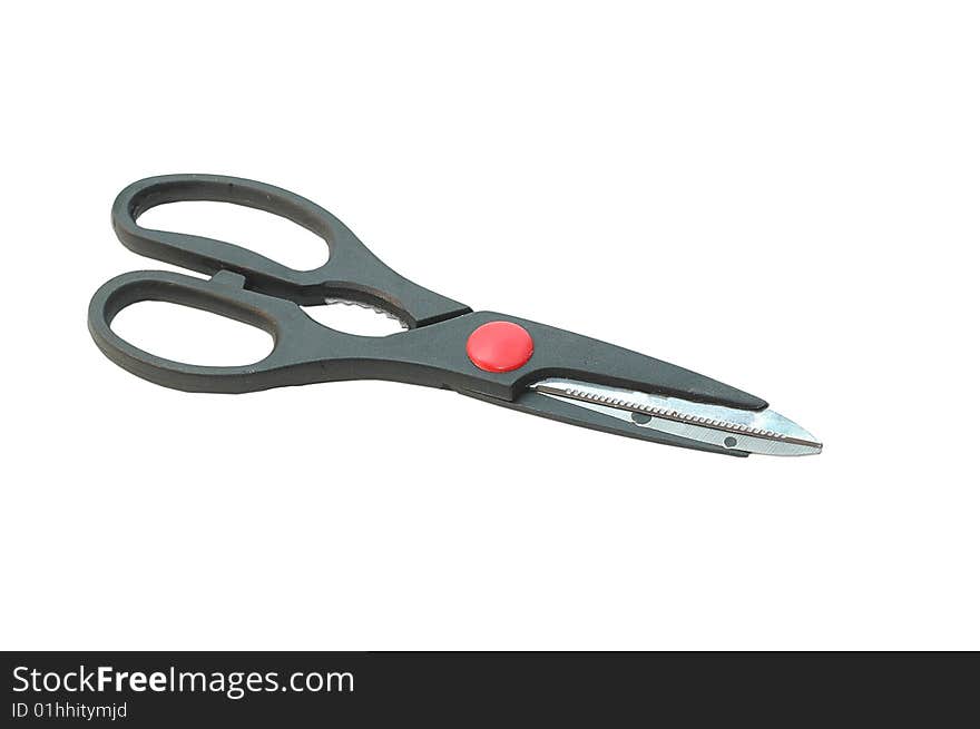 Isolated sartorial steel scissors