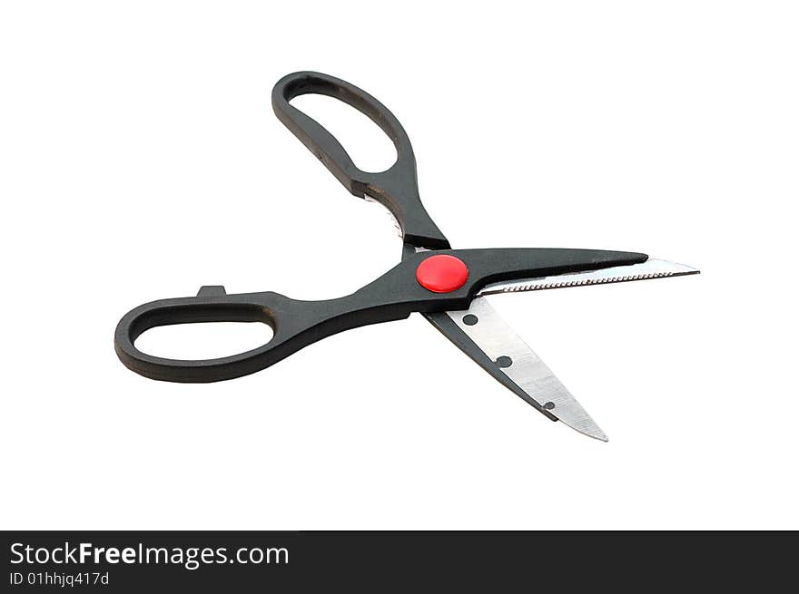 Isolated sartorial steel scissors