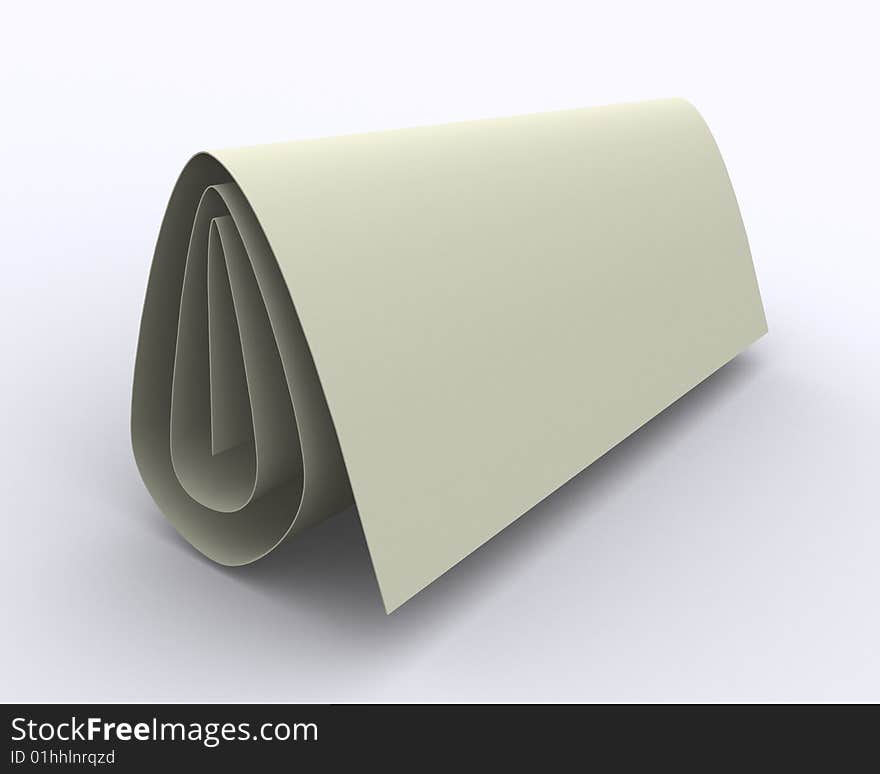 Folded paper