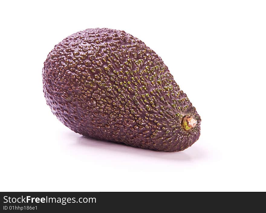 Avocado on white background