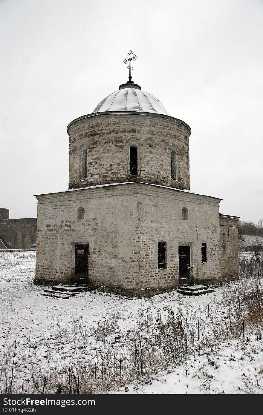 Old Russian Church on the territory of the ancient fortress. Old Russian Church on the territory of the ancient fortress