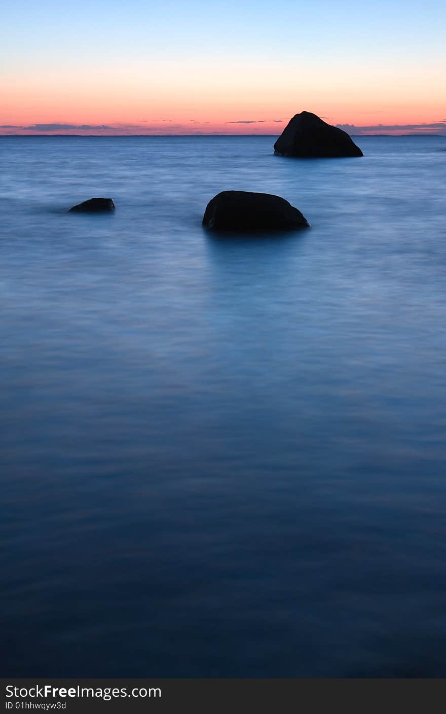 Scene from the Swedish coast. Scene from the Swedish coast.