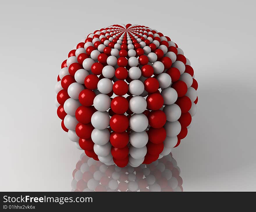 Balls Sphere With Meridians