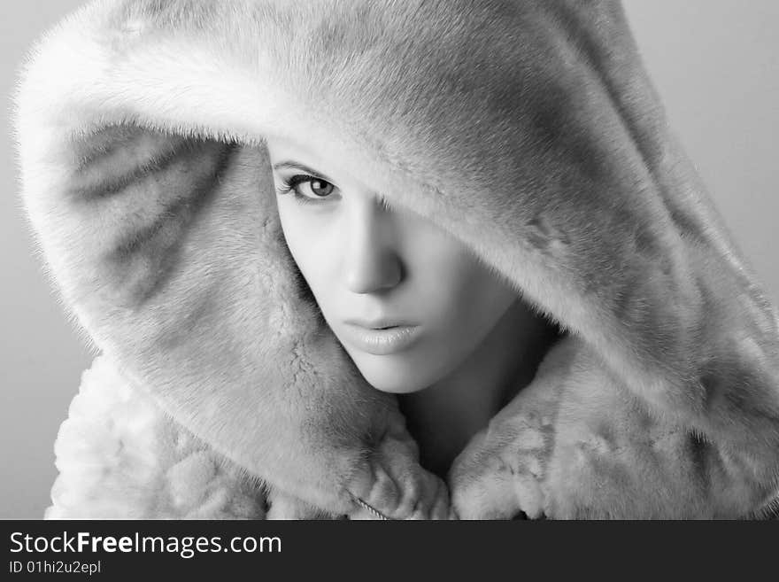 Woman in fur