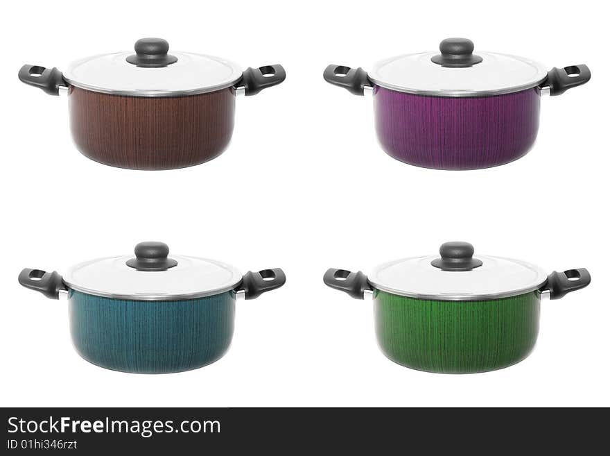 Four color cooker pans