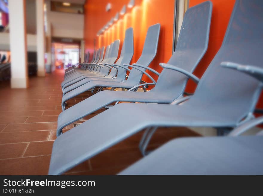 Row Of Grey Chairs