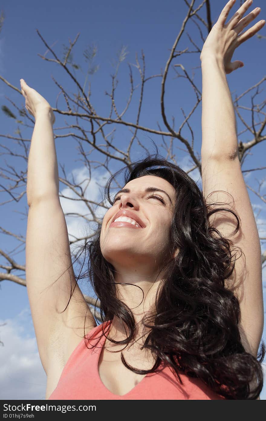 Woman Enjoying Nature