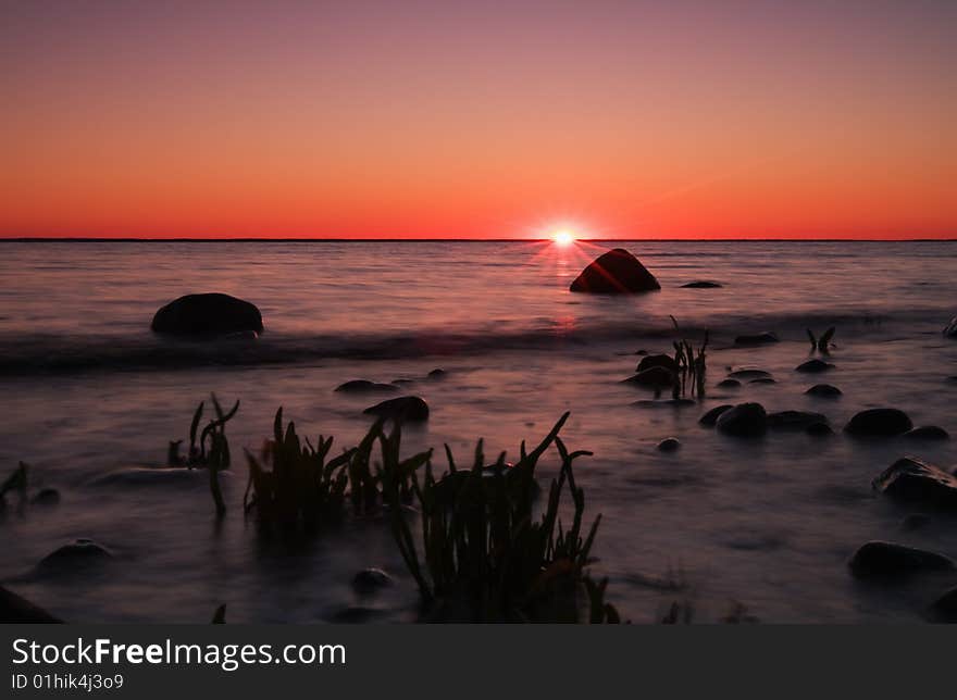 Beautiful scene from a Swedish coastline. Beautiful scene from a Swedish coastline.